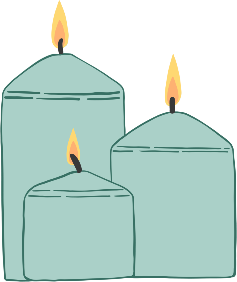 simplicity spa candle freehand drawing png