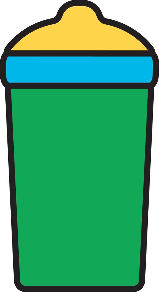 Recycle bin, illustration, vector, on a white background. vector