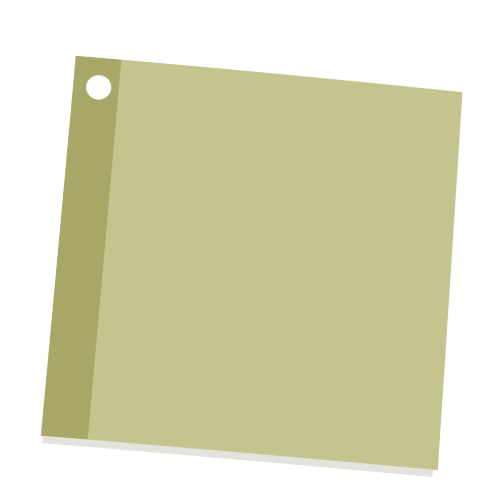 Green Sticky Note png