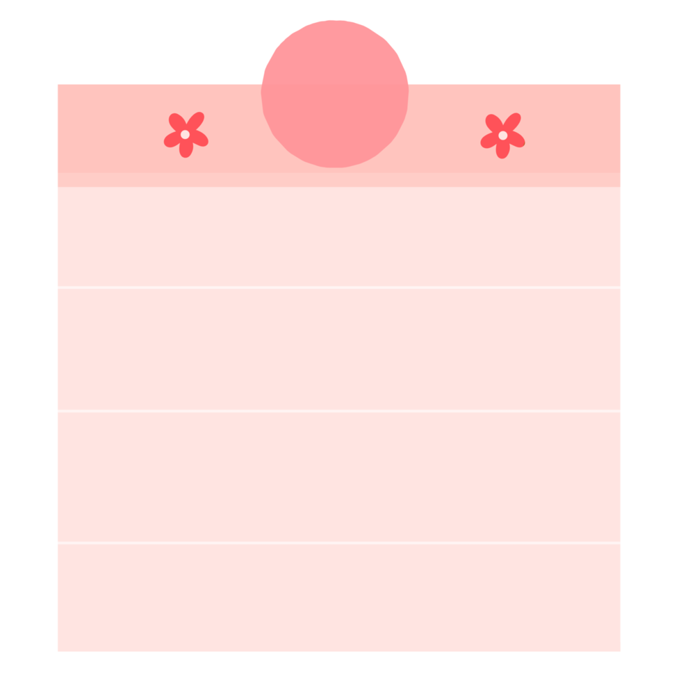 Pink Sticky Note png