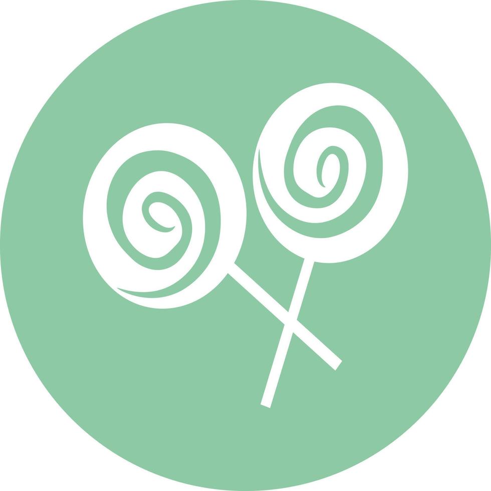 Sweet lolipops, icon illustration, vector on white background