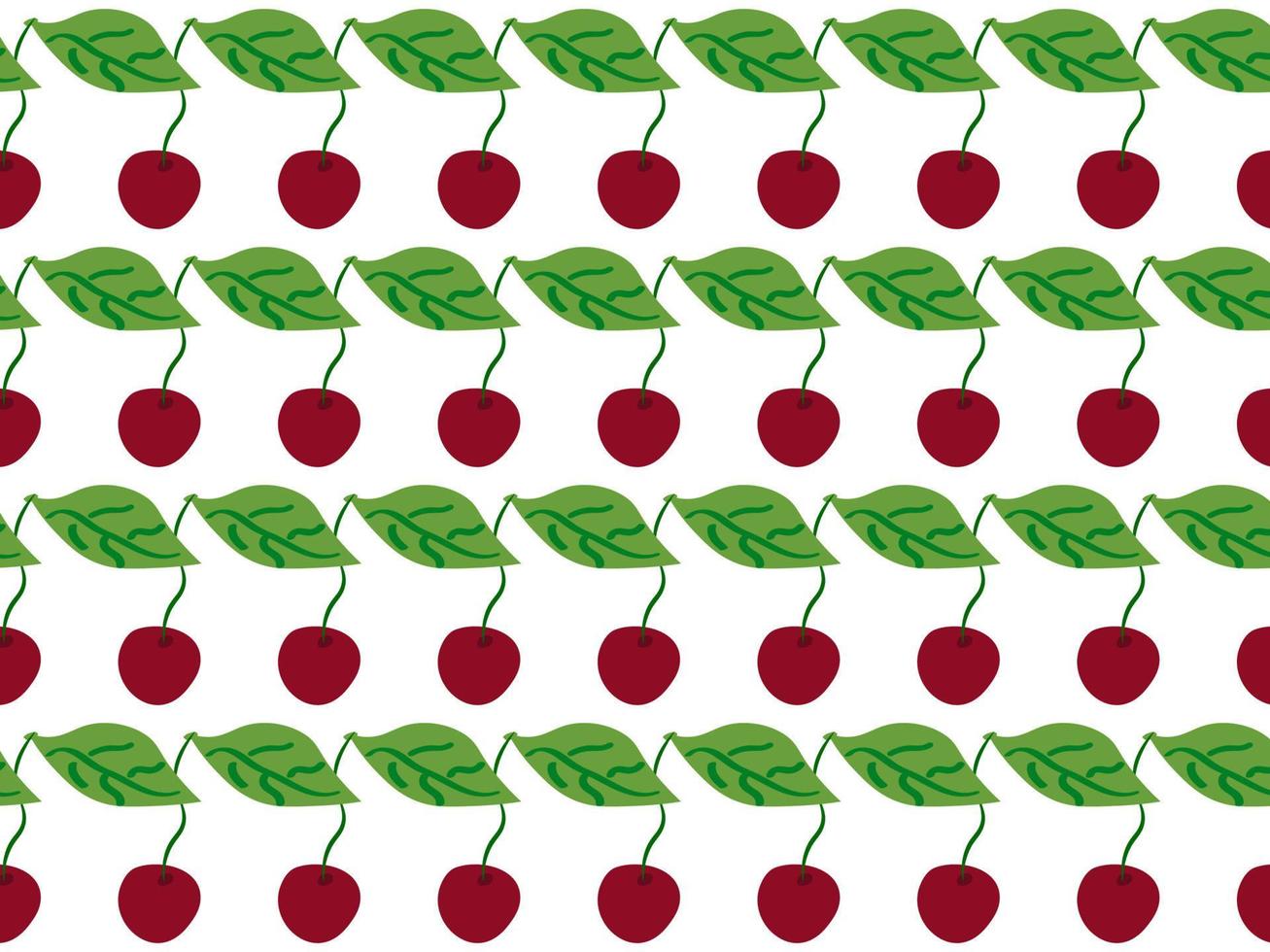Cherry wallpaper, illustration, vector on white background.