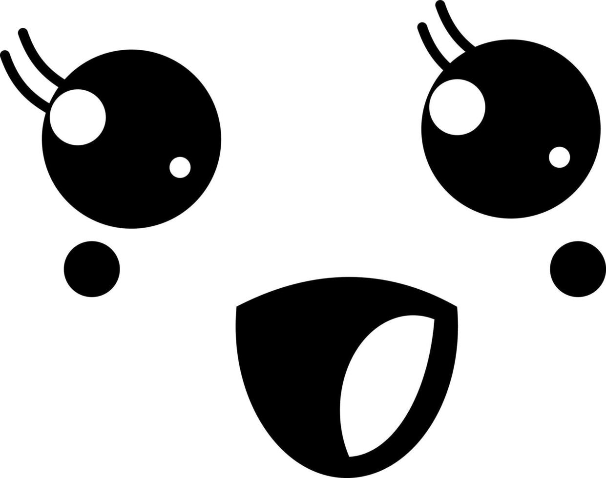 Joy emoji, illustration, vector on a white background.