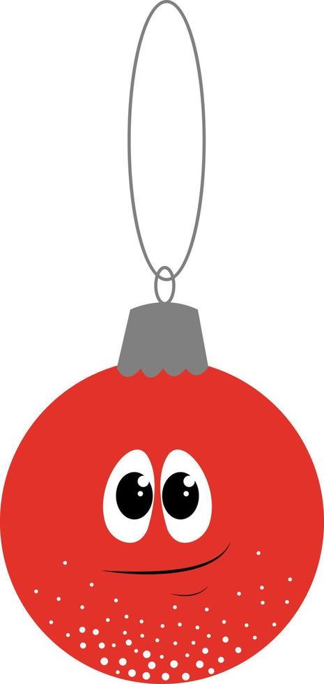 Árbol de navidad juguete, ilustración, vector sobre fondo blanco.