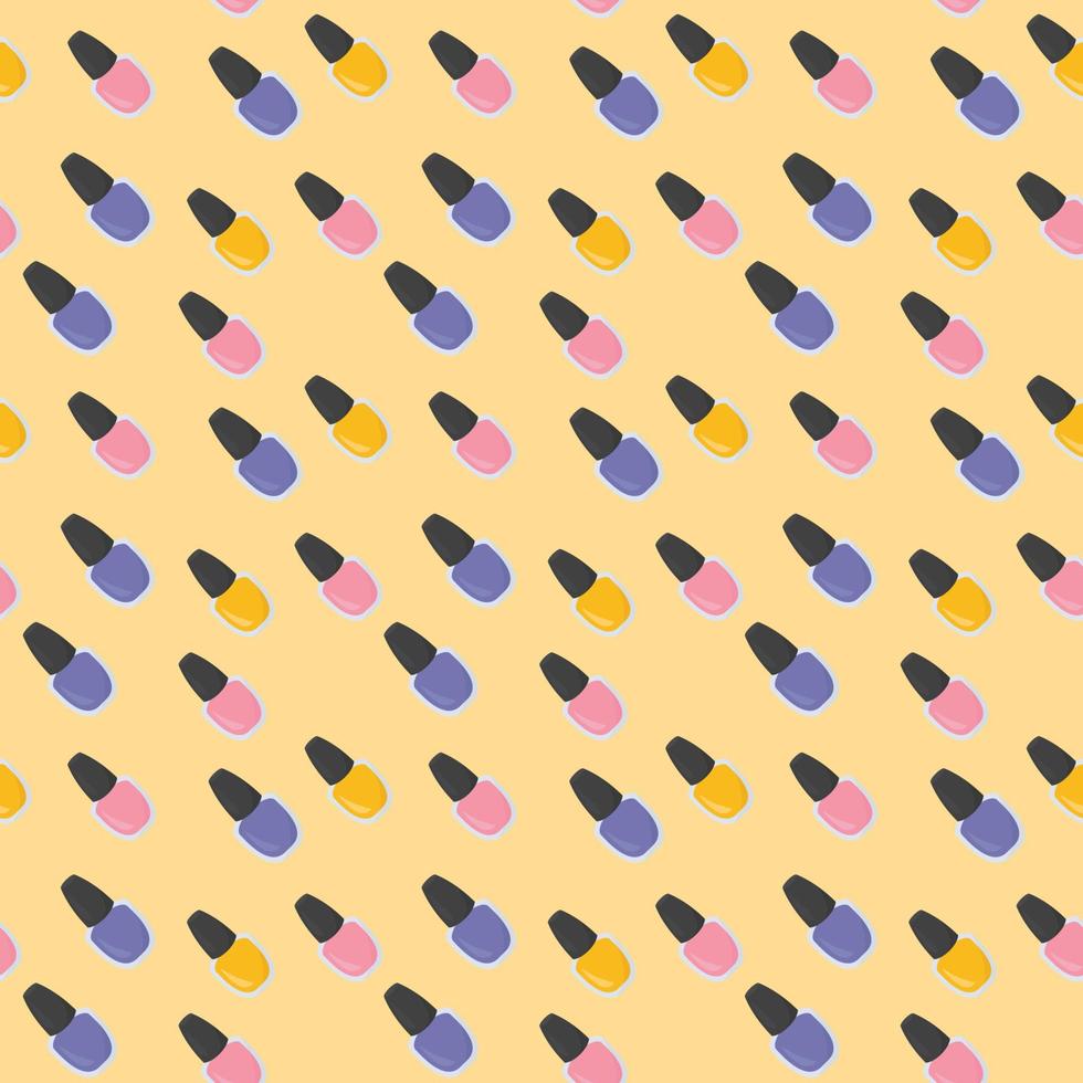 Gellak nailart pattern, illustration, vector on white background.