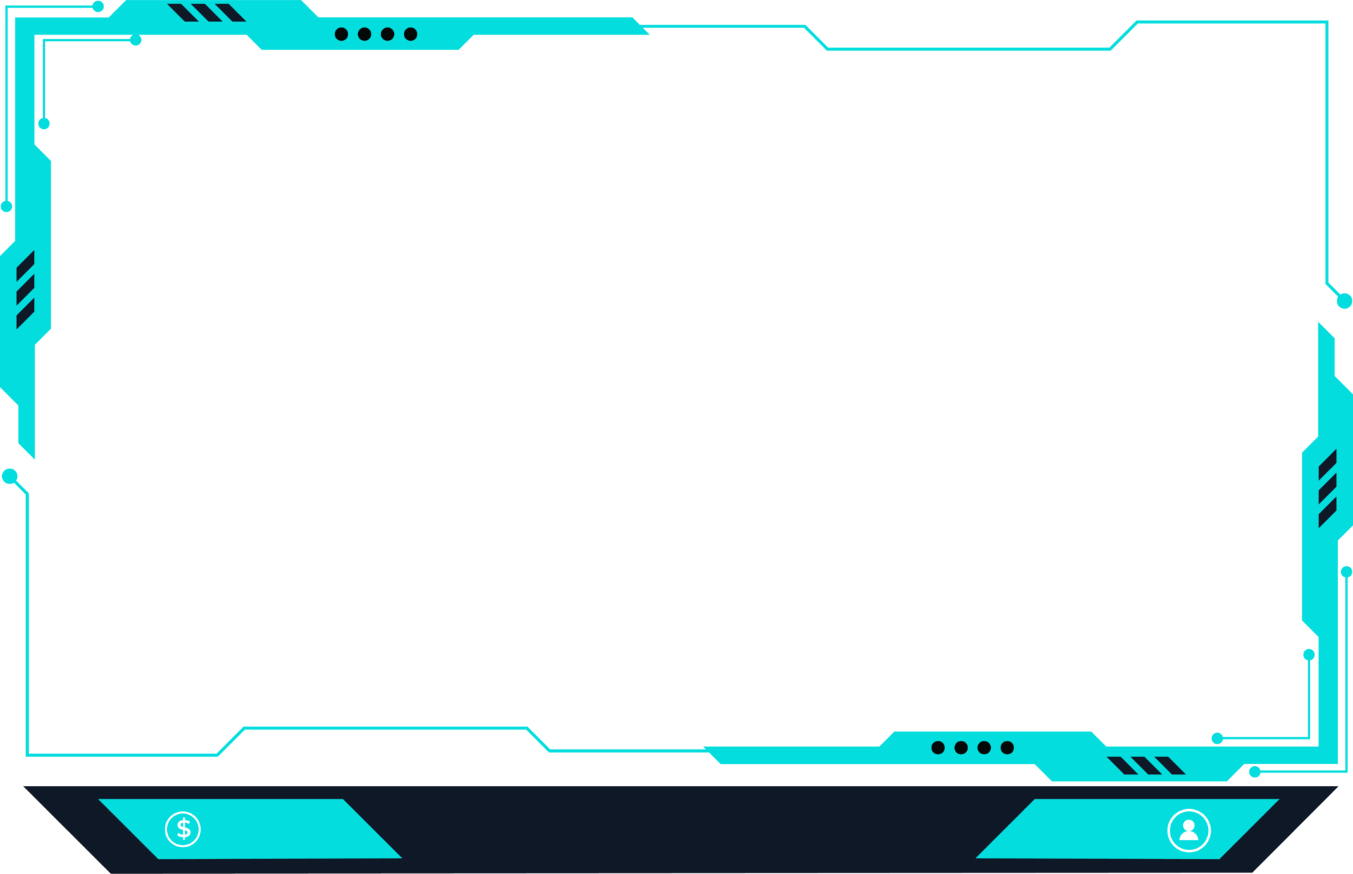 Online gaming overlay and screen interface decoration live