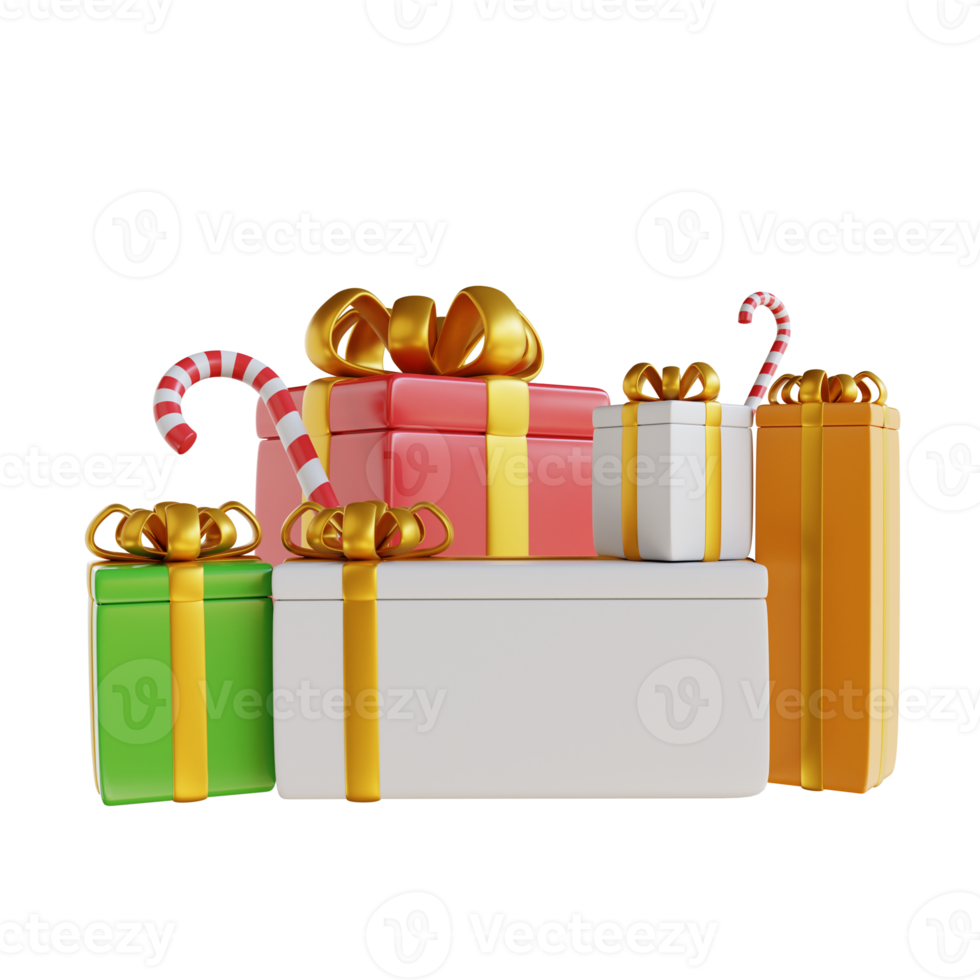 3d illustration gift box png