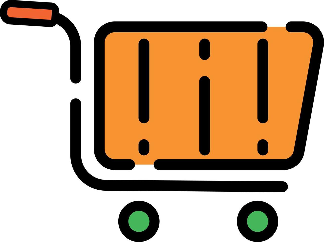 shopping cart icon vector