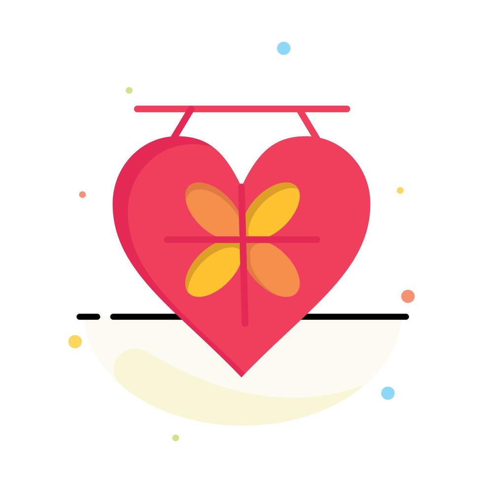tablero amor corazón boda empresa logotipo plantilla color plano vector
