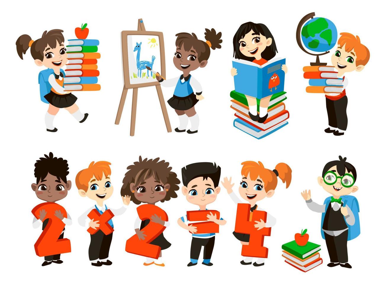 Back to school illustration. vector