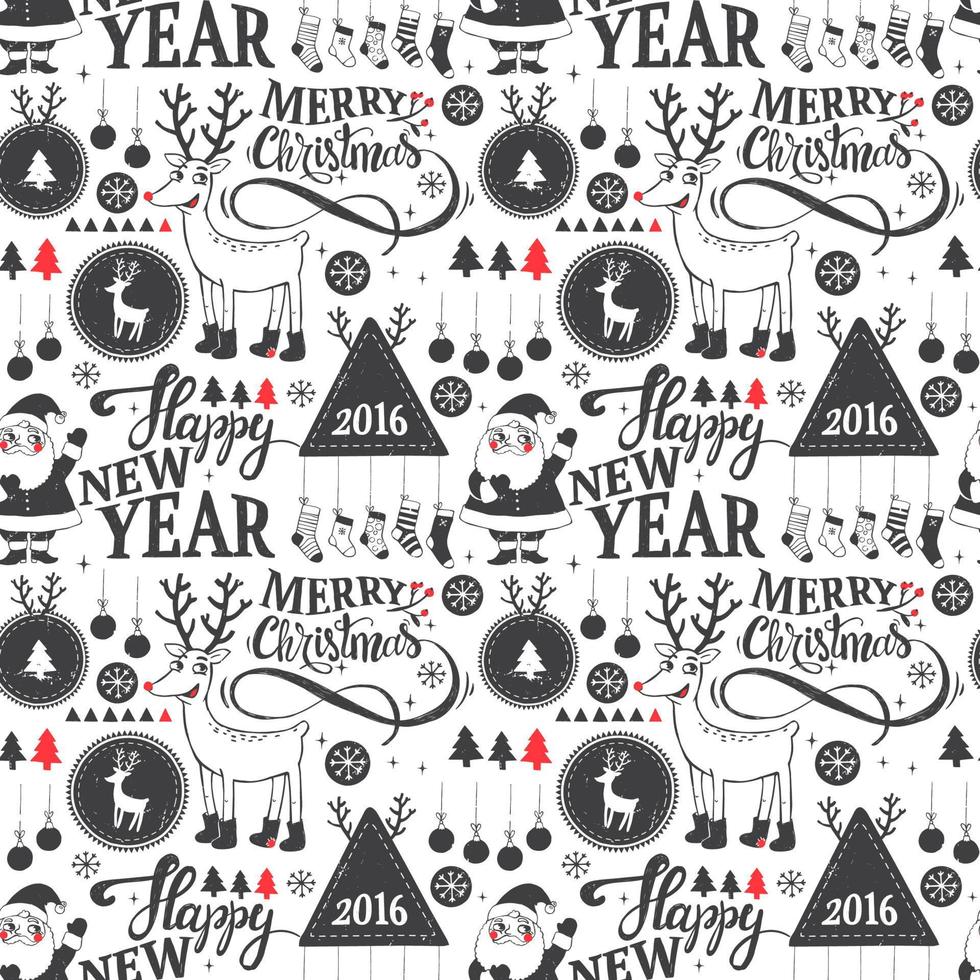 Merry Christmas pattern. vector