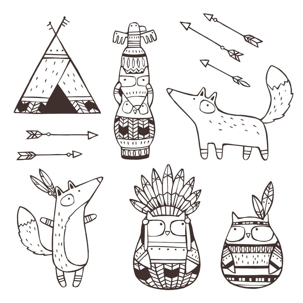 Set of vector elements.