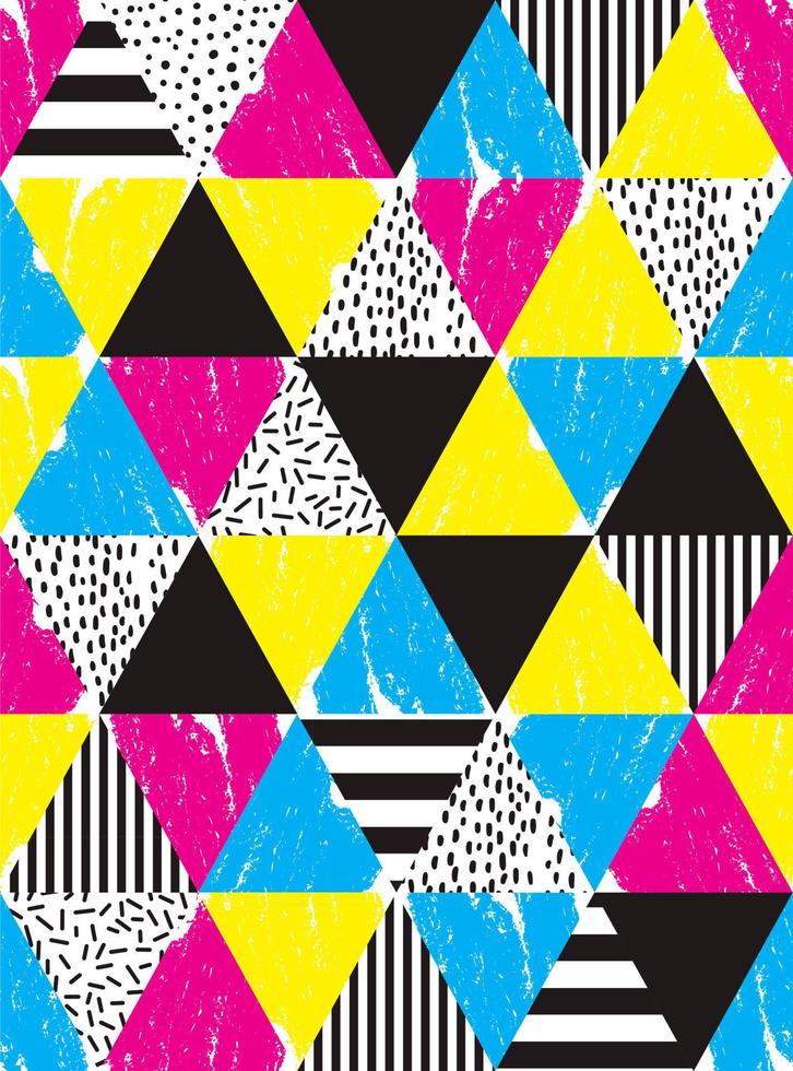 Seamless geometric doodle pattern. vector