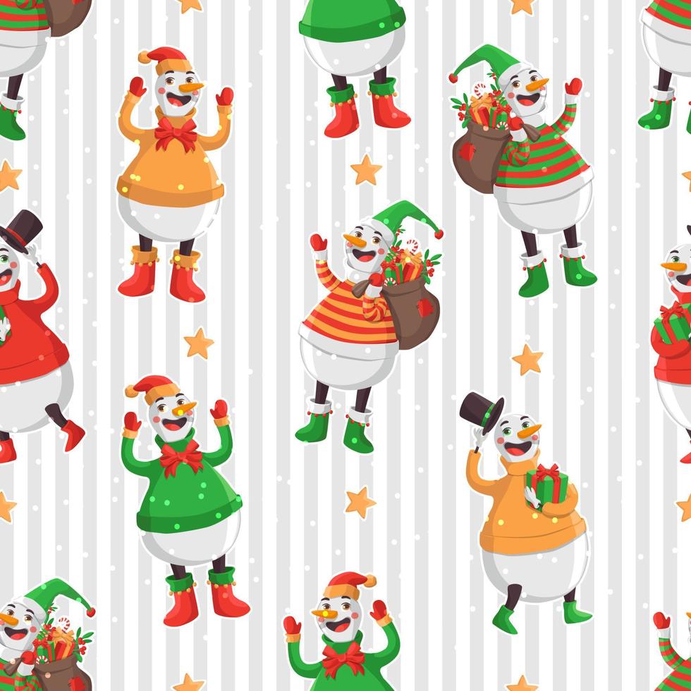 Merry Christmas pattern vector