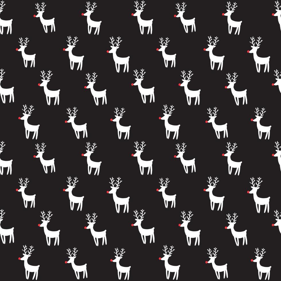 Seamless vector pattern with rein deers.