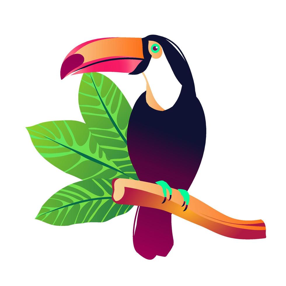 ilustración vectorial tropical. vector