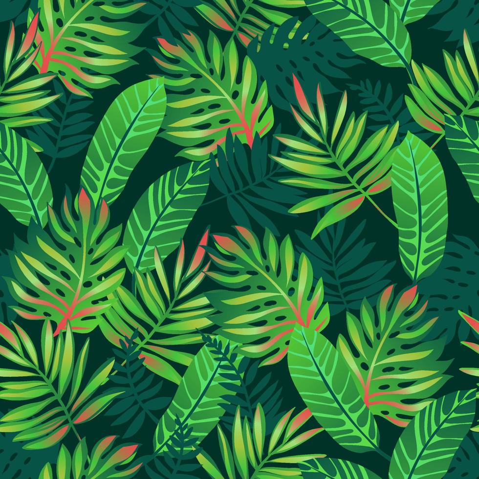 Tropical seamless pattern. vector