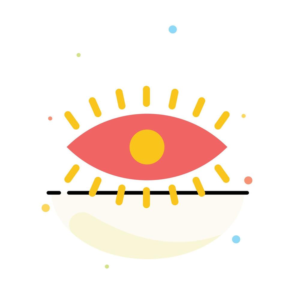 Eye Eyes Watch Design Abstract Flat Color Icon Template vector