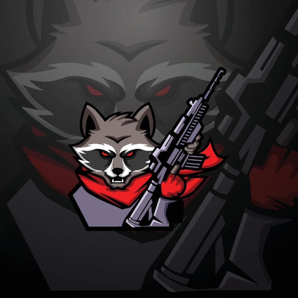 gamer mascot logo vector