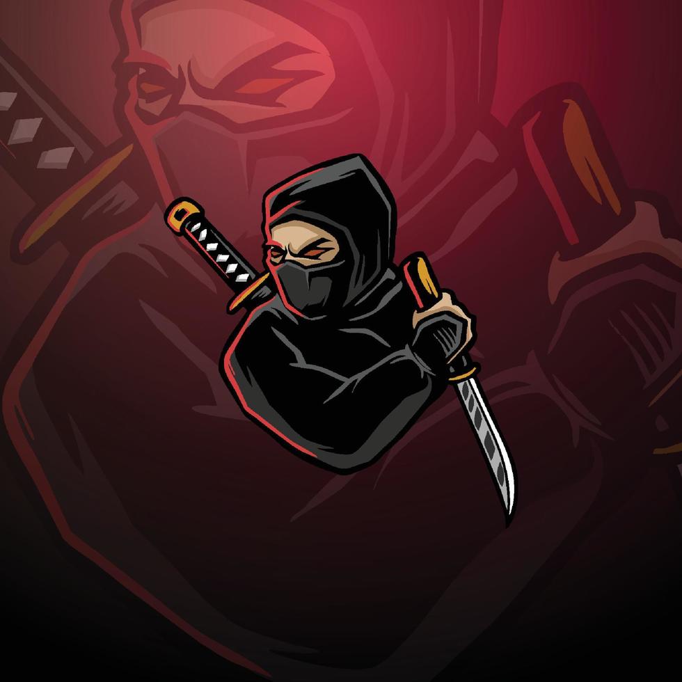 gamer mascot logo vector