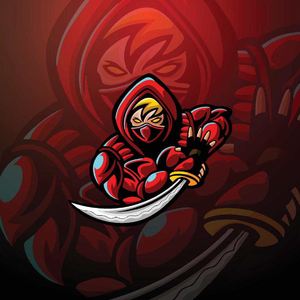 gamer mascot logo vector