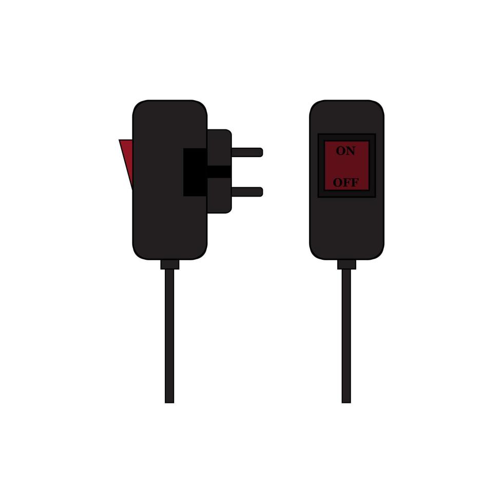 electric plug icon vector in modern style. Eps 10