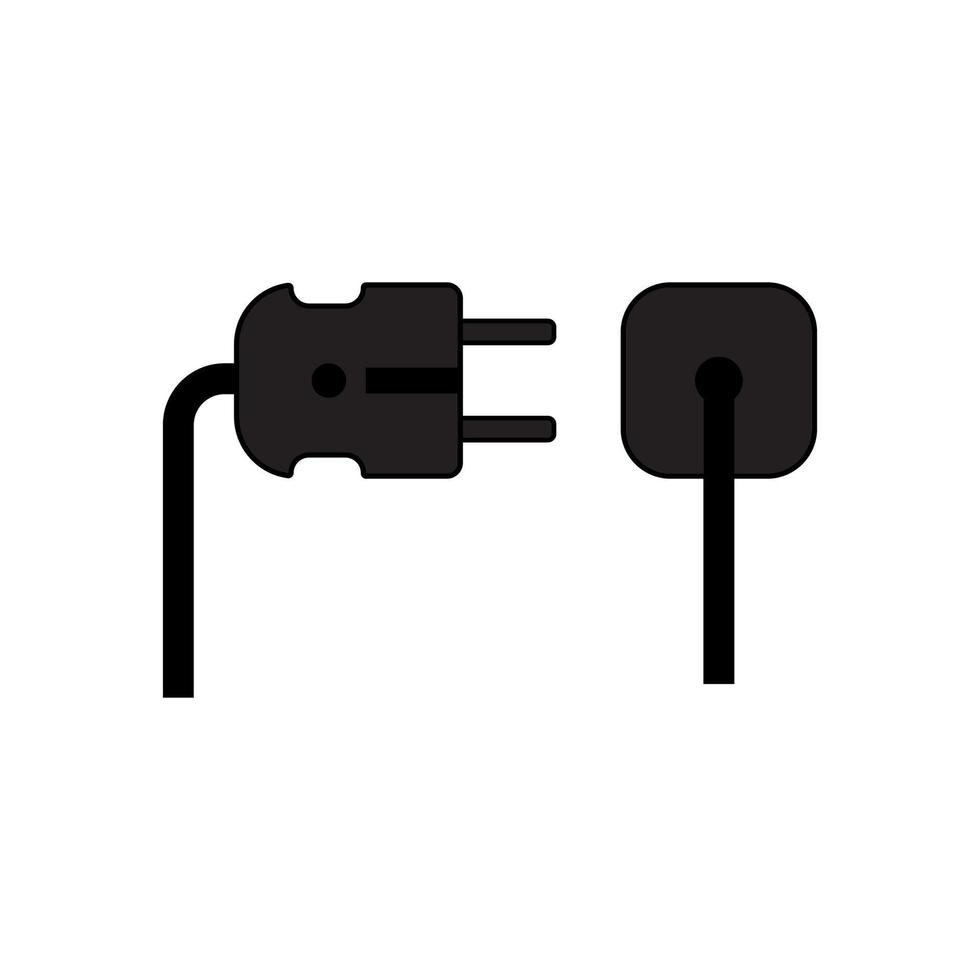 electric plug icon vector in modern style. Eps 10