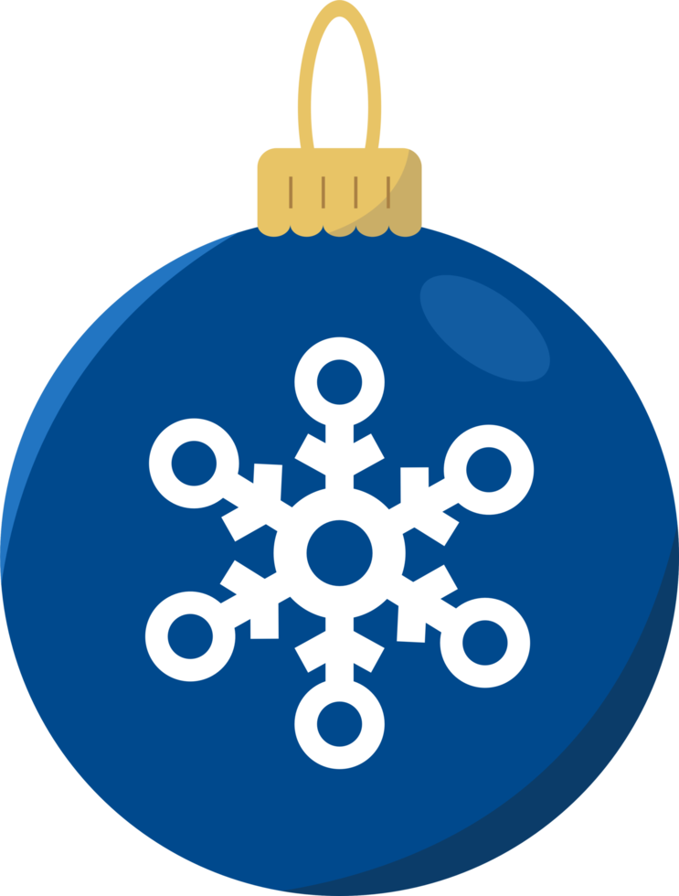 Design von Weihnachtskugelelementen png