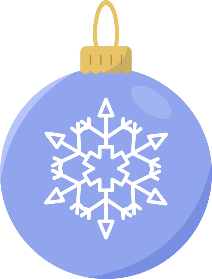 Design von Weihnachtskugelelementen png