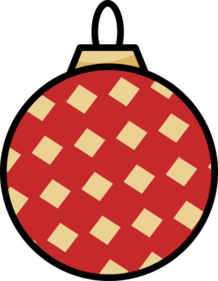 Christmas ball element design png