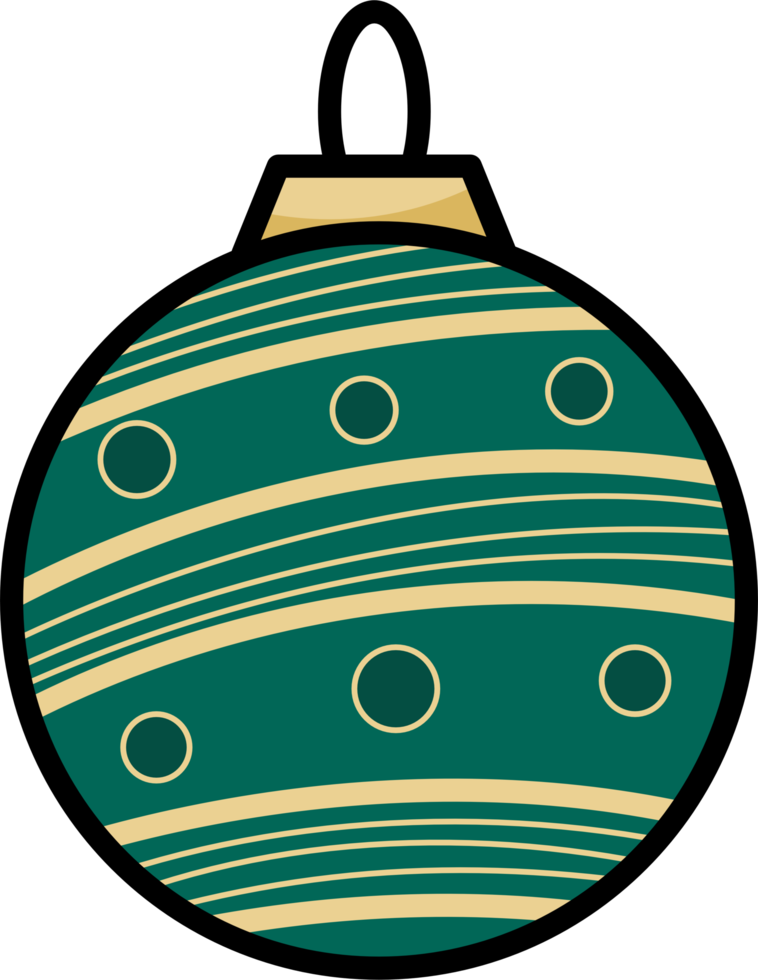 Christmas ball element design png