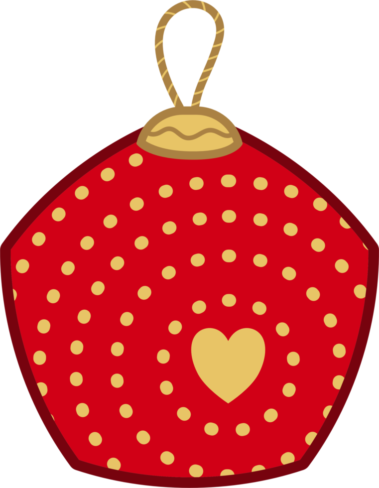 Design von Weihnachtskugelelementen png