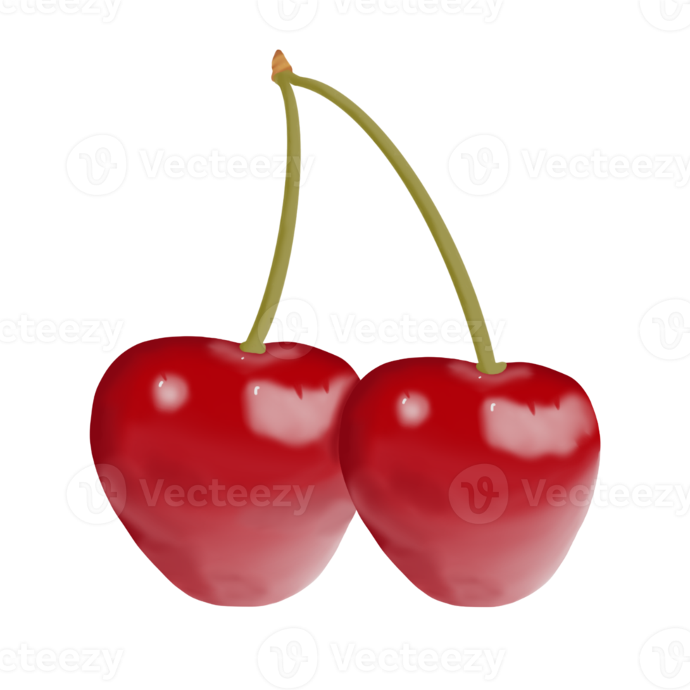 Red Cherry Illustration png