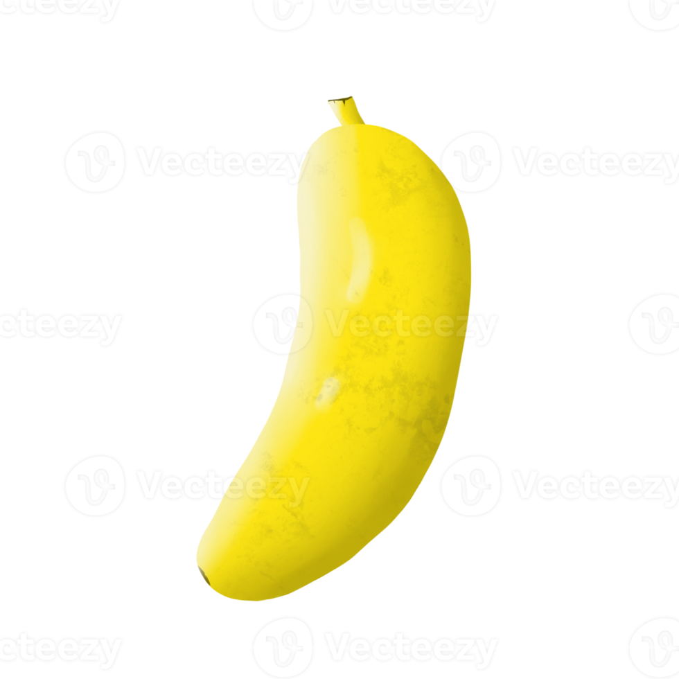 illustration de banane jaune png