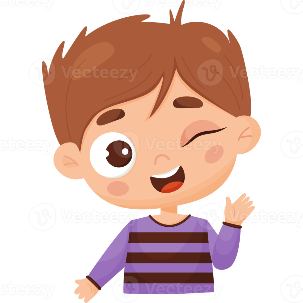 Emotion . Playful  Boys face png