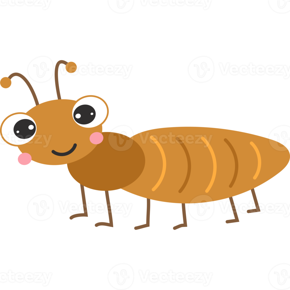 Cute ant character png
