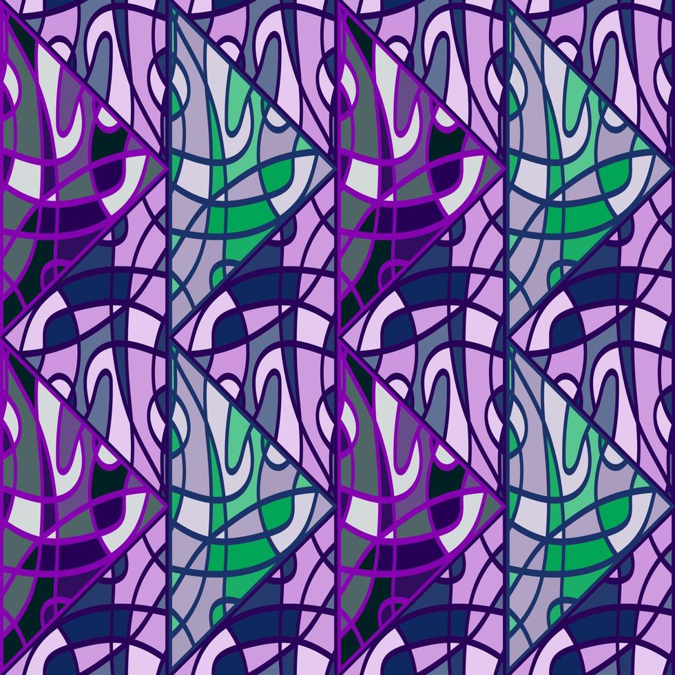 elegant mosaic of lines seamless pattern. Decorative abstract vintage ornament. vector