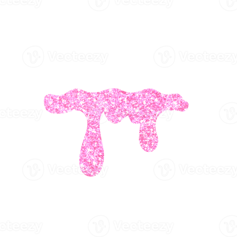 Pink Glitter Dripping 13528625 PNG