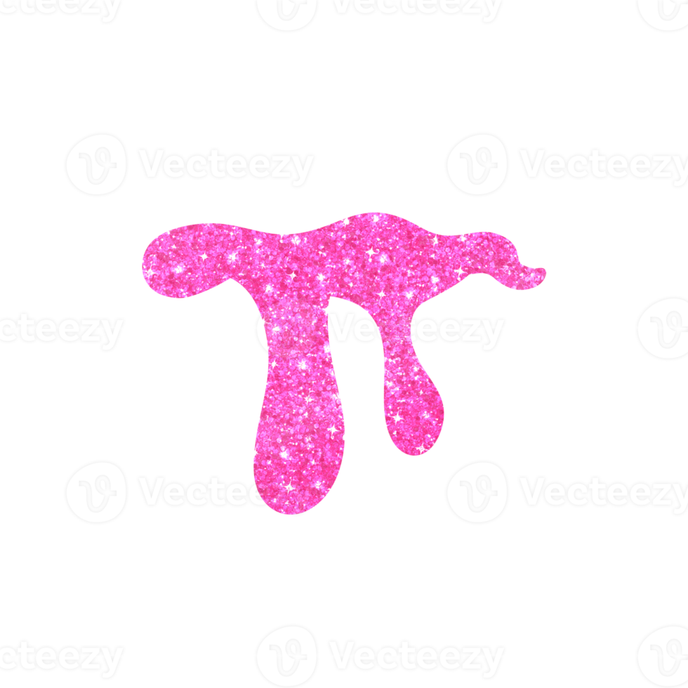 Hot Pink Glitter Dripping png