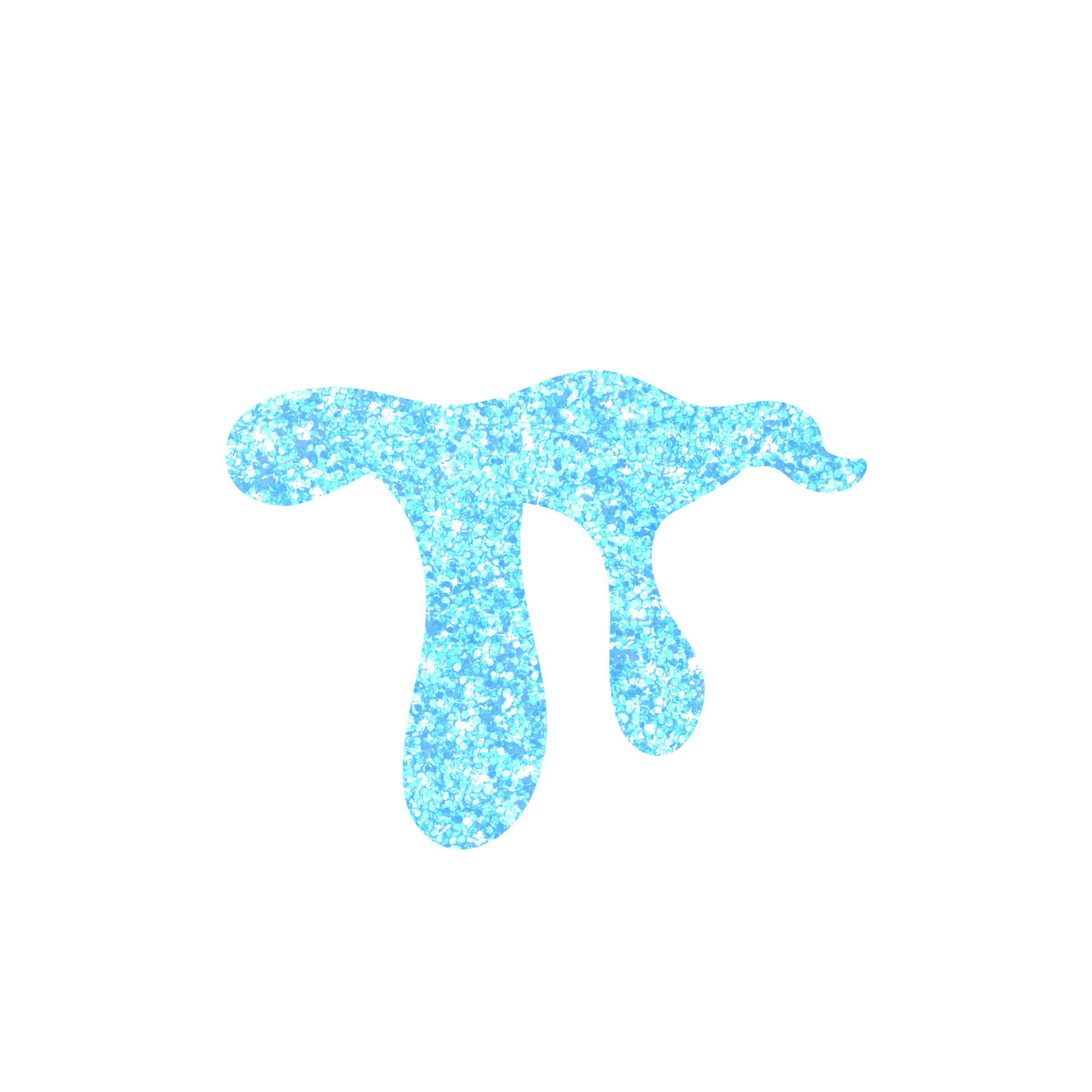 Blue Glitter Dripping 13528629 PNG