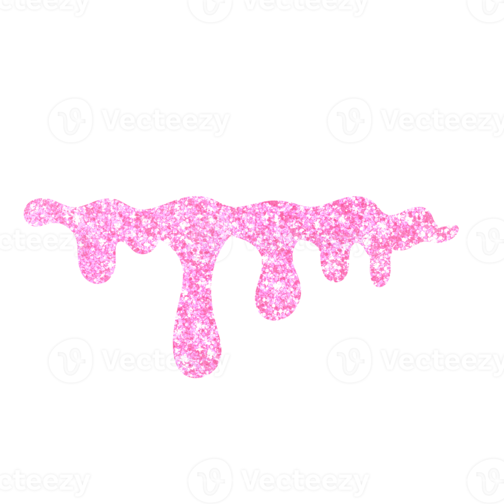 Pink Glitter Dripping png