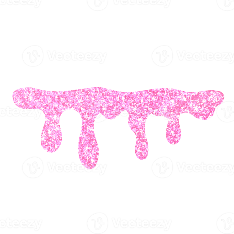 Pink Glitter Dripping png