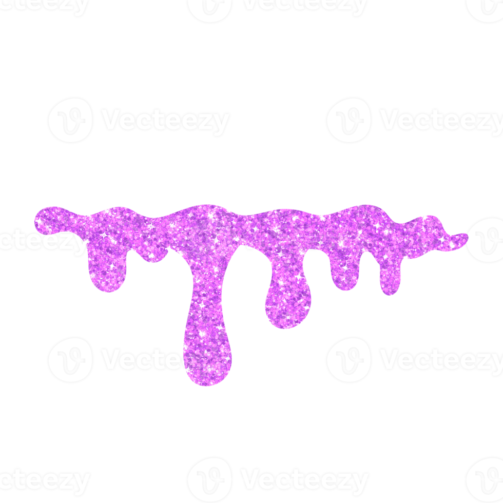 Purple Glitter Dripping png