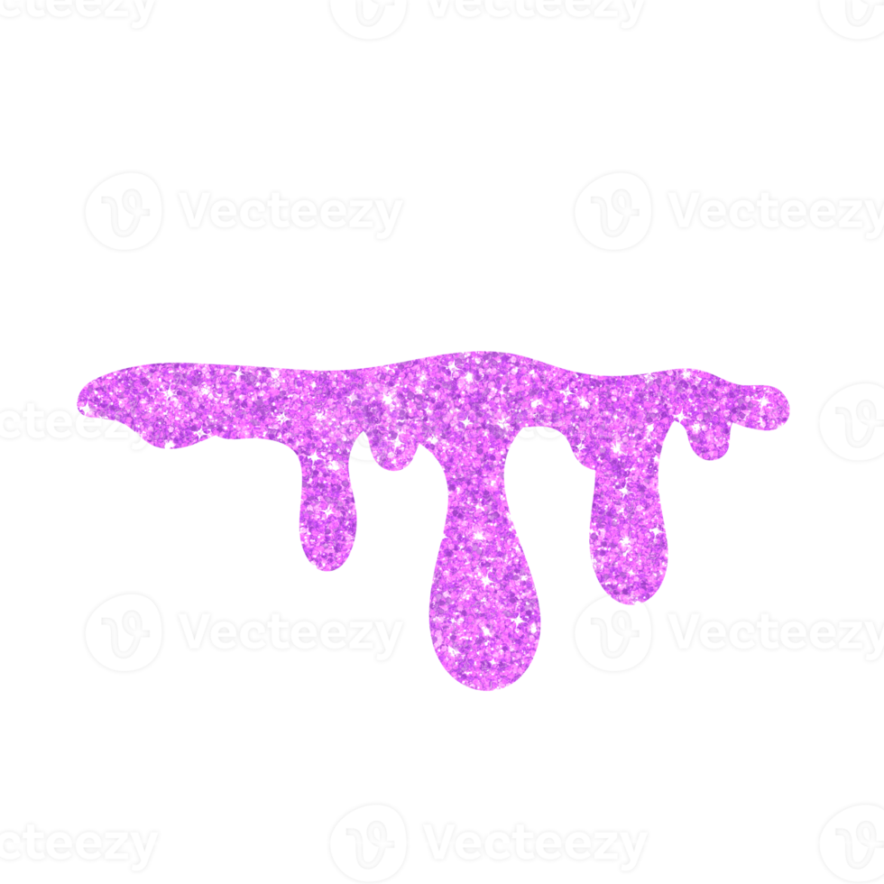 Purple Glitter Dripping png