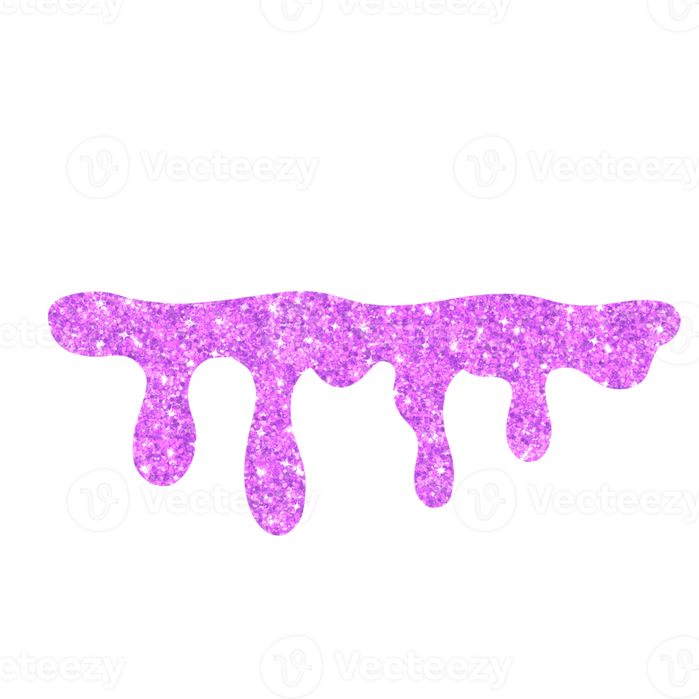 Purple Glitter Dripping png