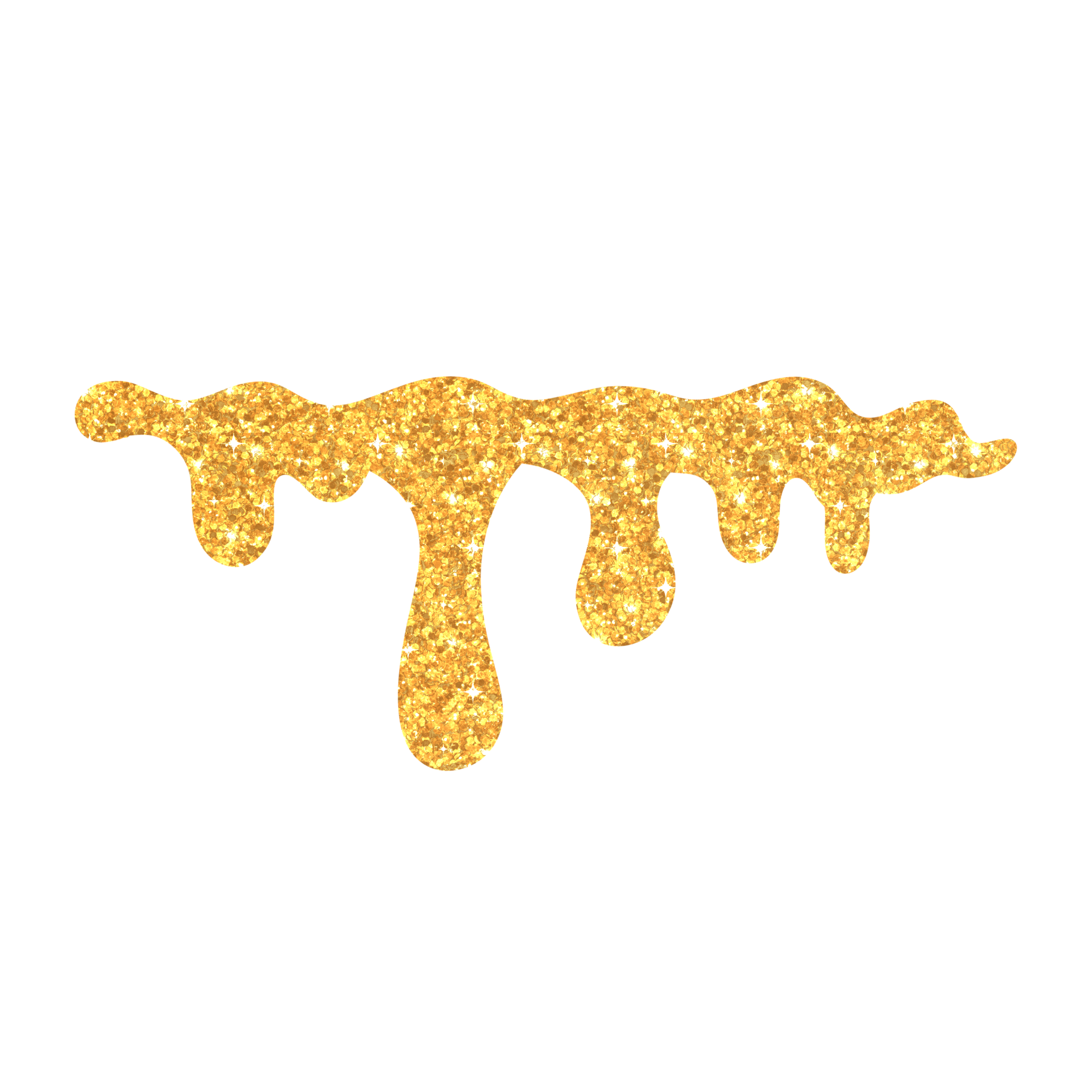 Yellow Glitter Dripping 13528668 PNG