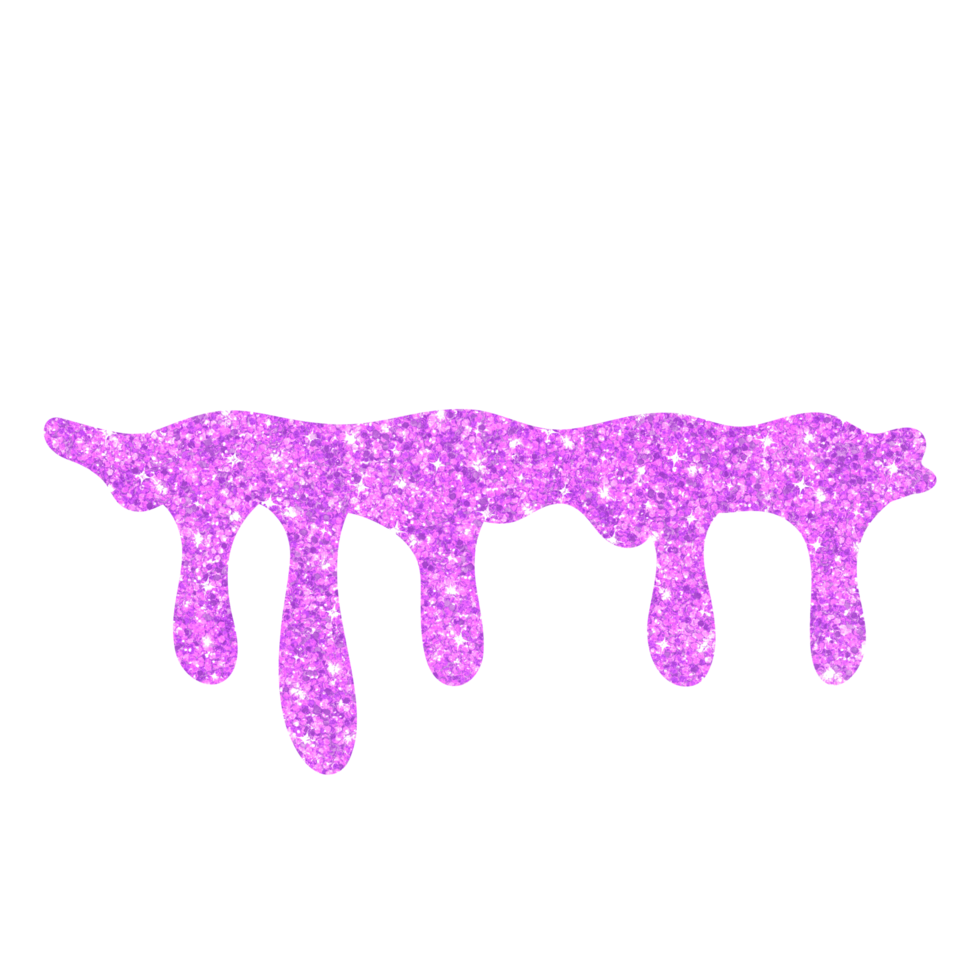 Purple Glitter Dripping png