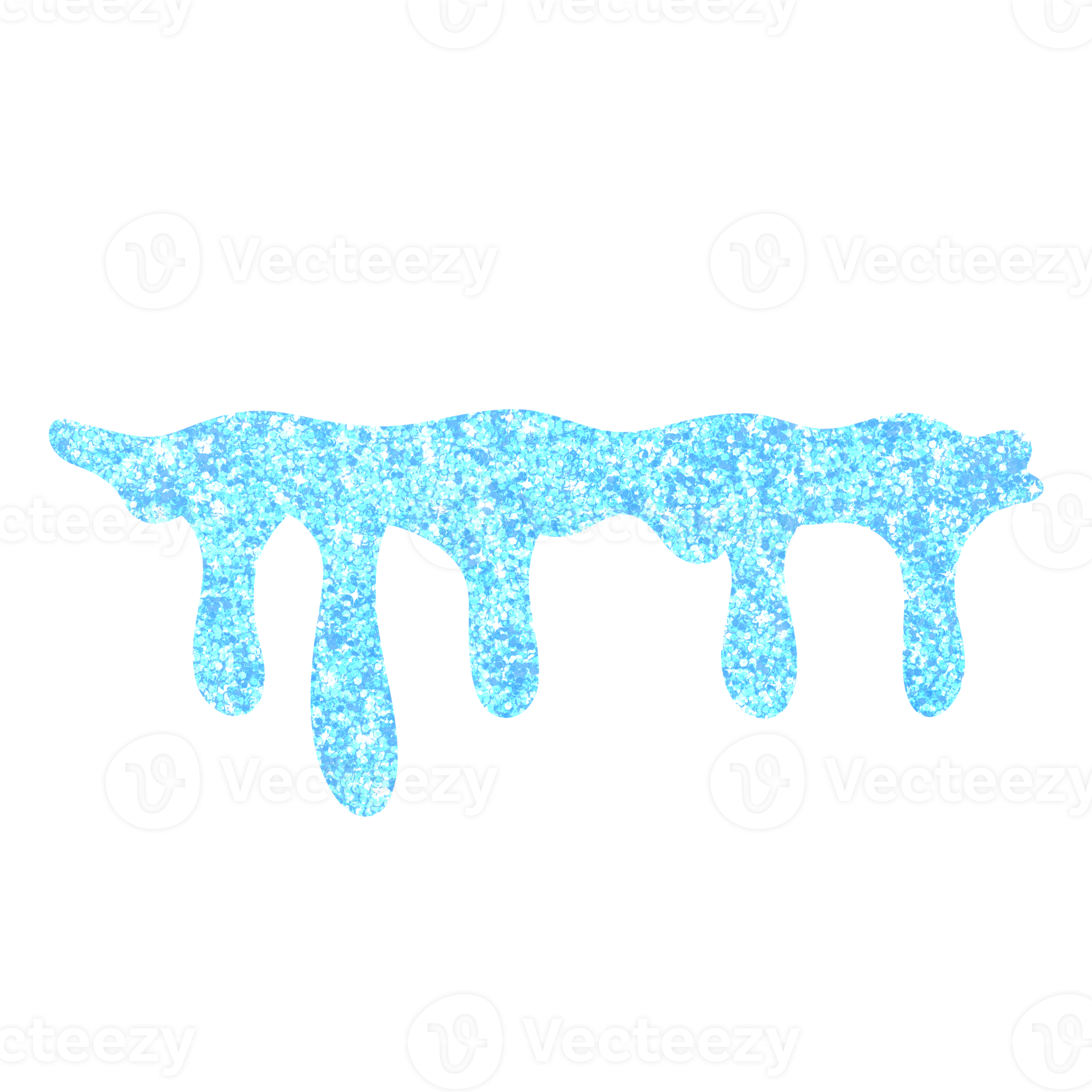 Blue Glitter Dripping 13528676 PNG