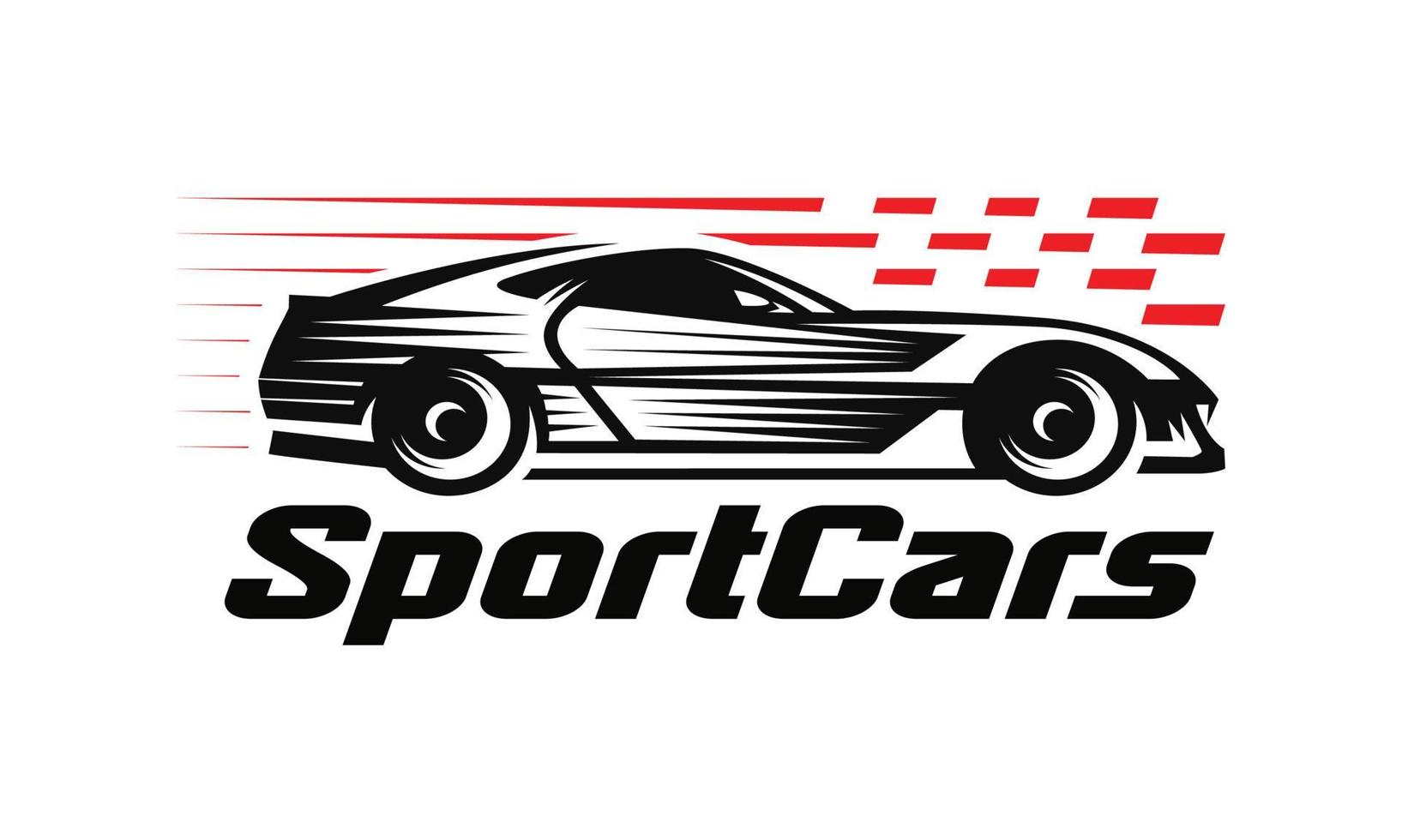 ilustración de logotipo deportivo de coche automático vector