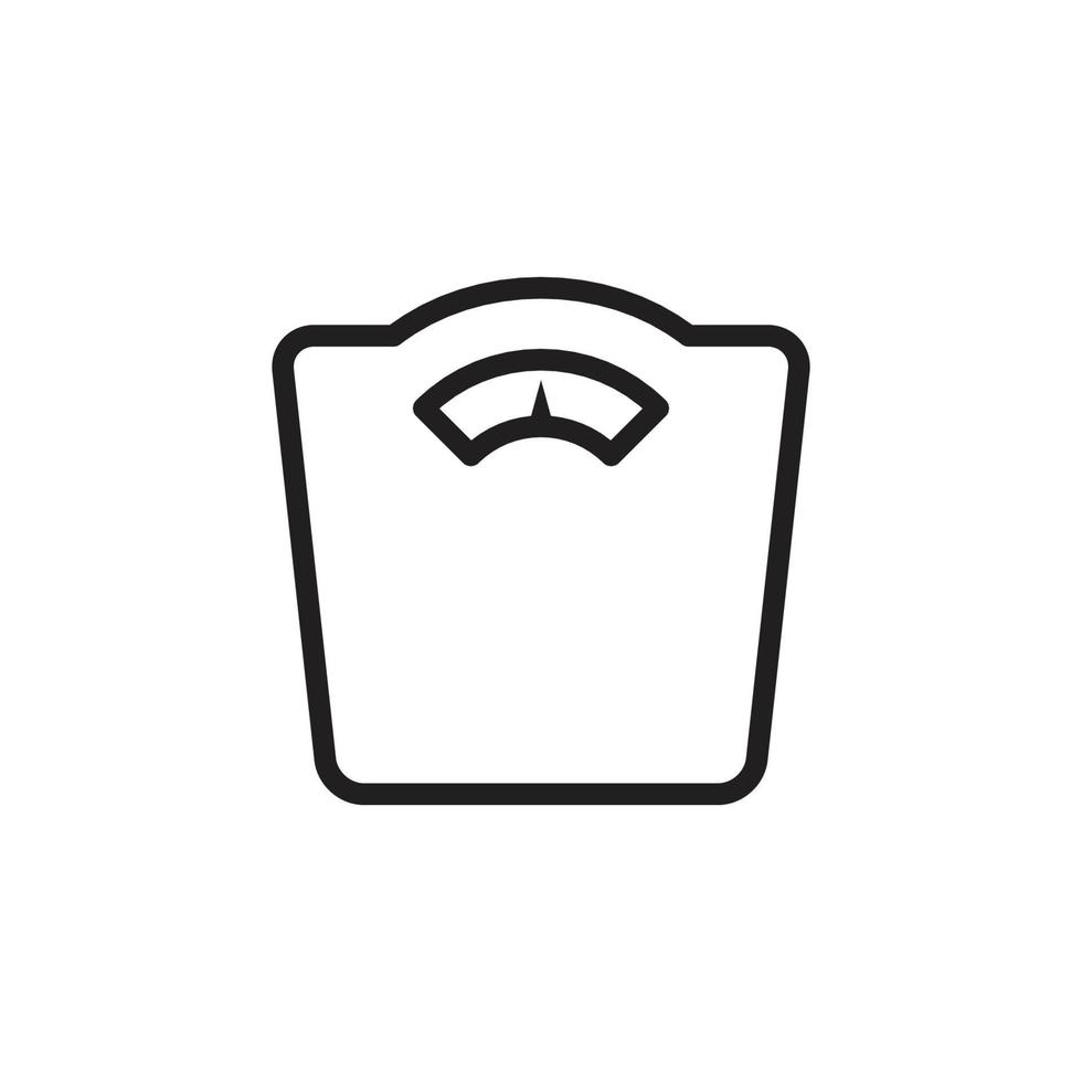 Floor scale icon vector logo design template